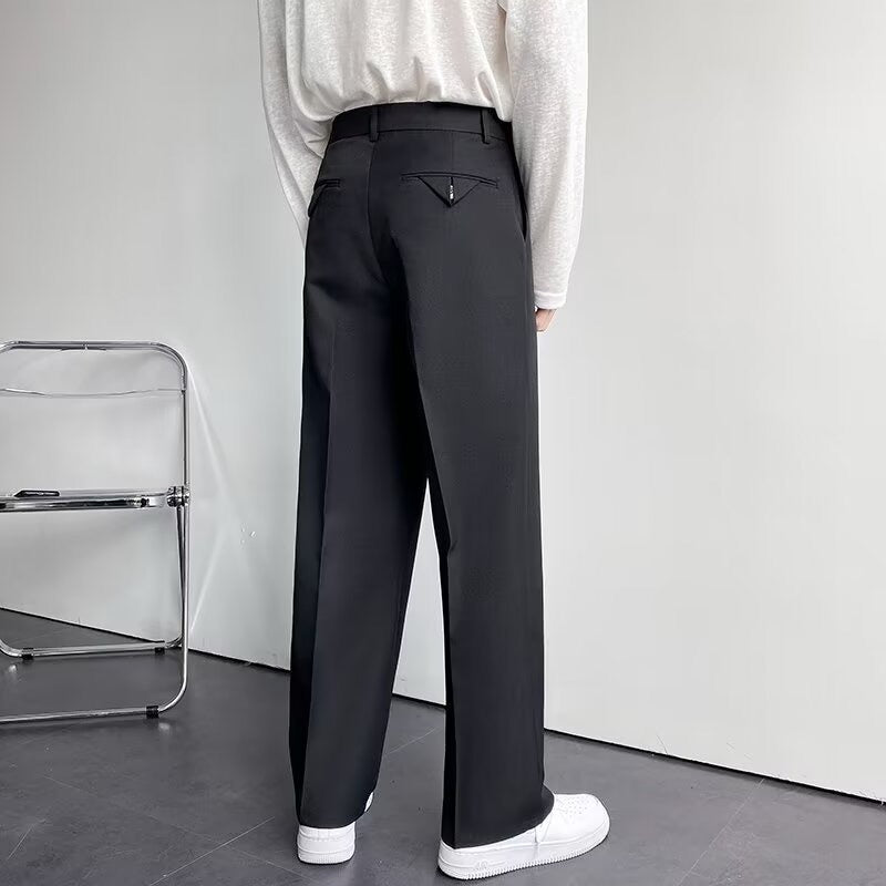 Casual Tailored Loose-Fit Pants