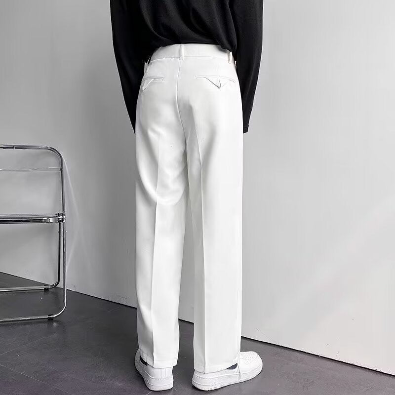 Casual Tailored Loose-Fit Pants