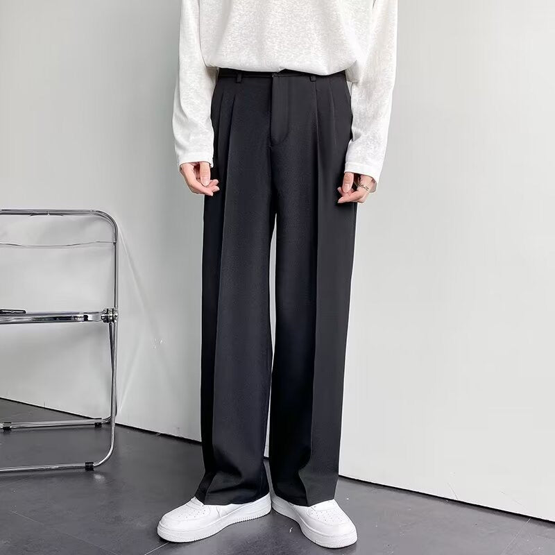 Casual Tailored Loose-Fit Pants