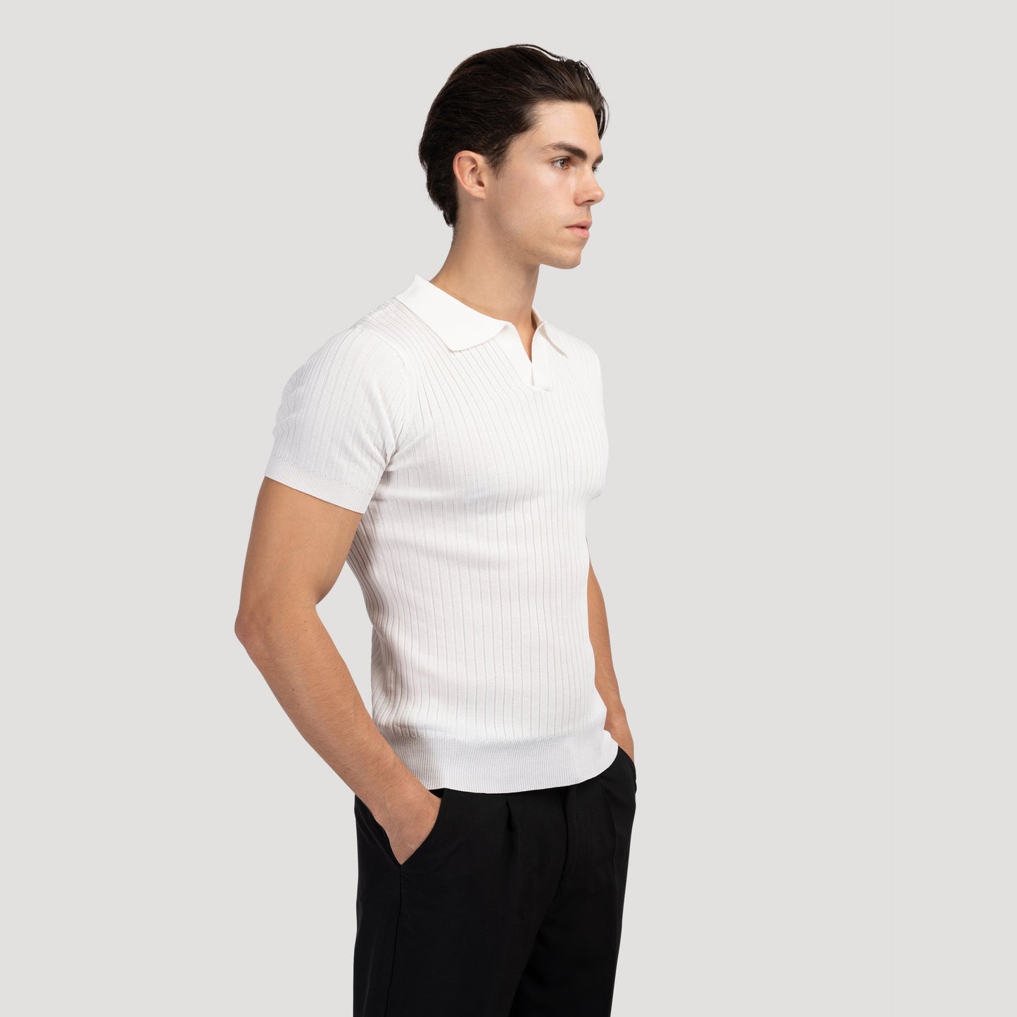Casual V-Neck Polo Shirt