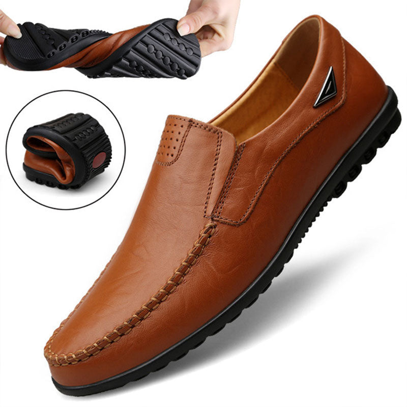 John Capri Men's Genuine Leather Moccasin