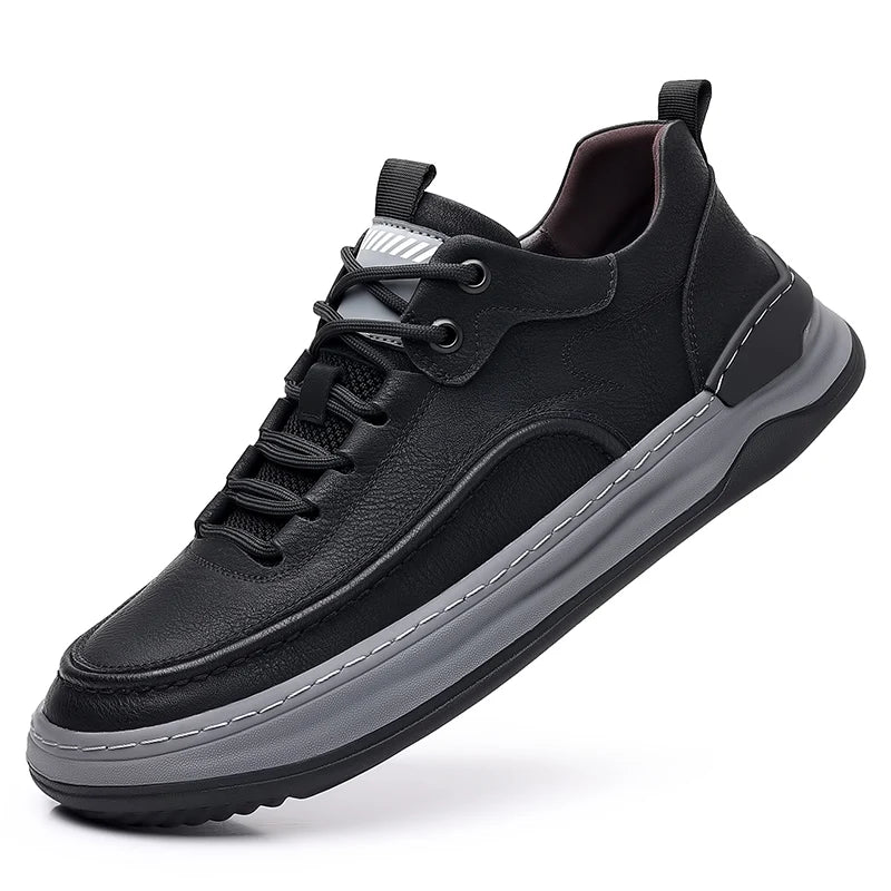 Casual Denim Leather Sneakers