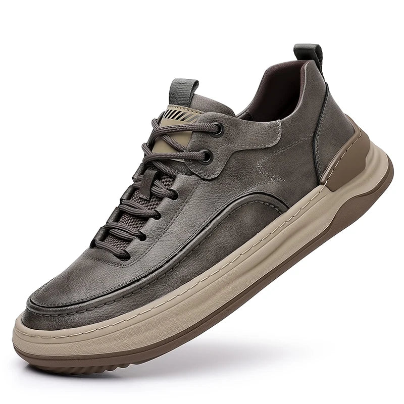 Casual Denim Leather Sneakers