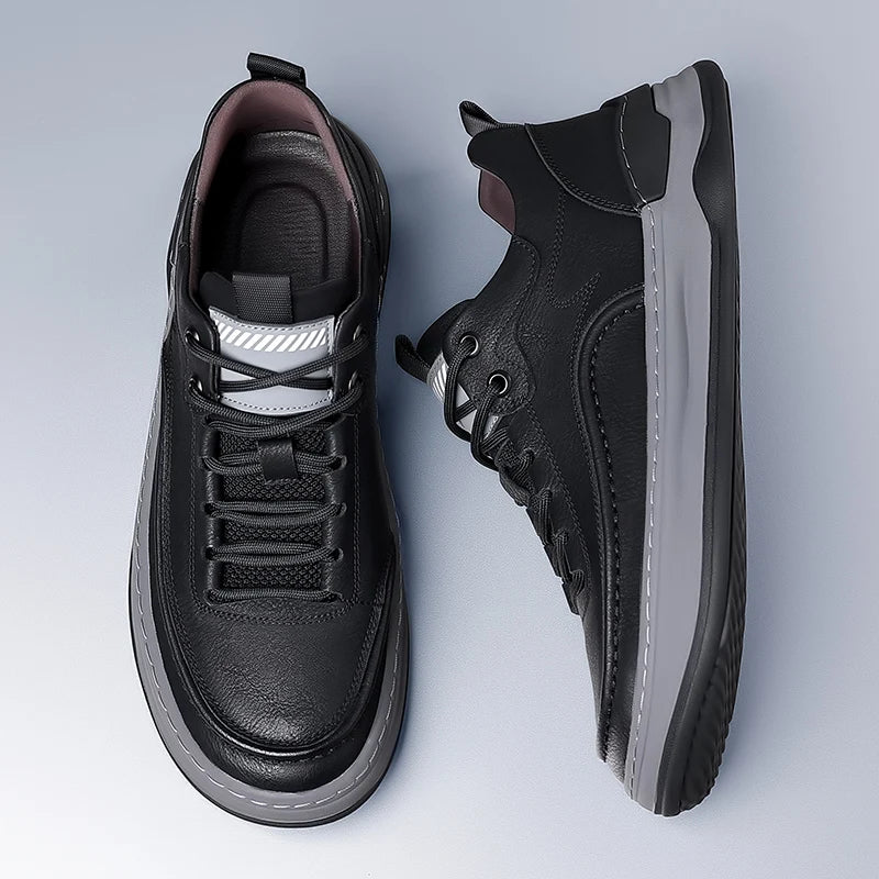 Casual Denim Leather Sneakers