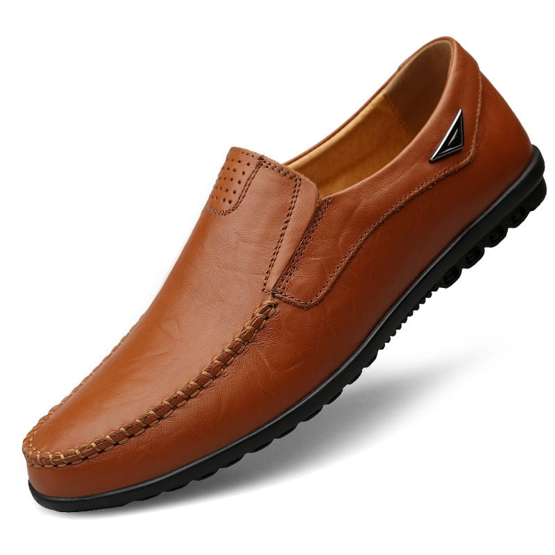 John Capri Men's Genuine Leather Moccasin