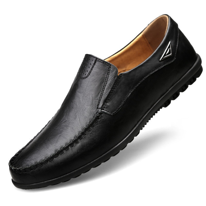 John Capri Men's Genuine Leather Moccasin