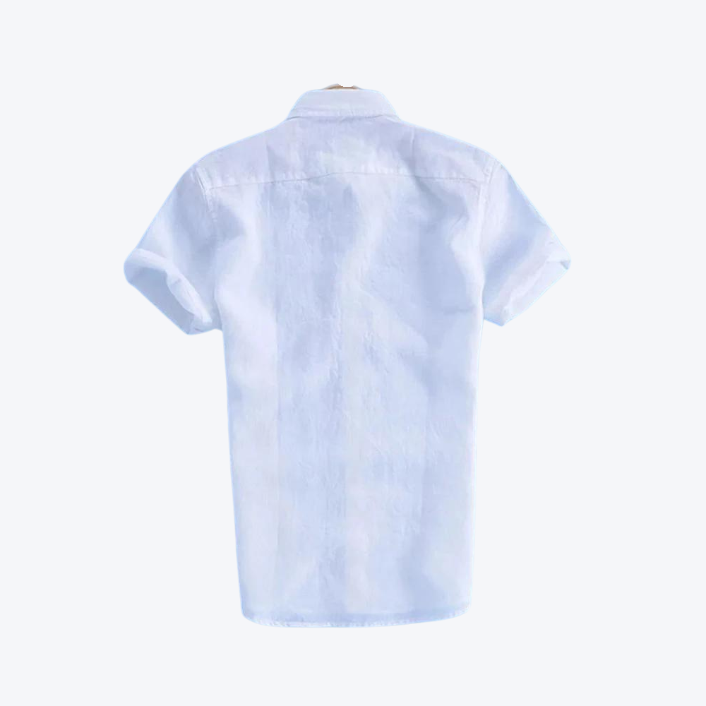 Men's Short Sleeve Linen Shirt