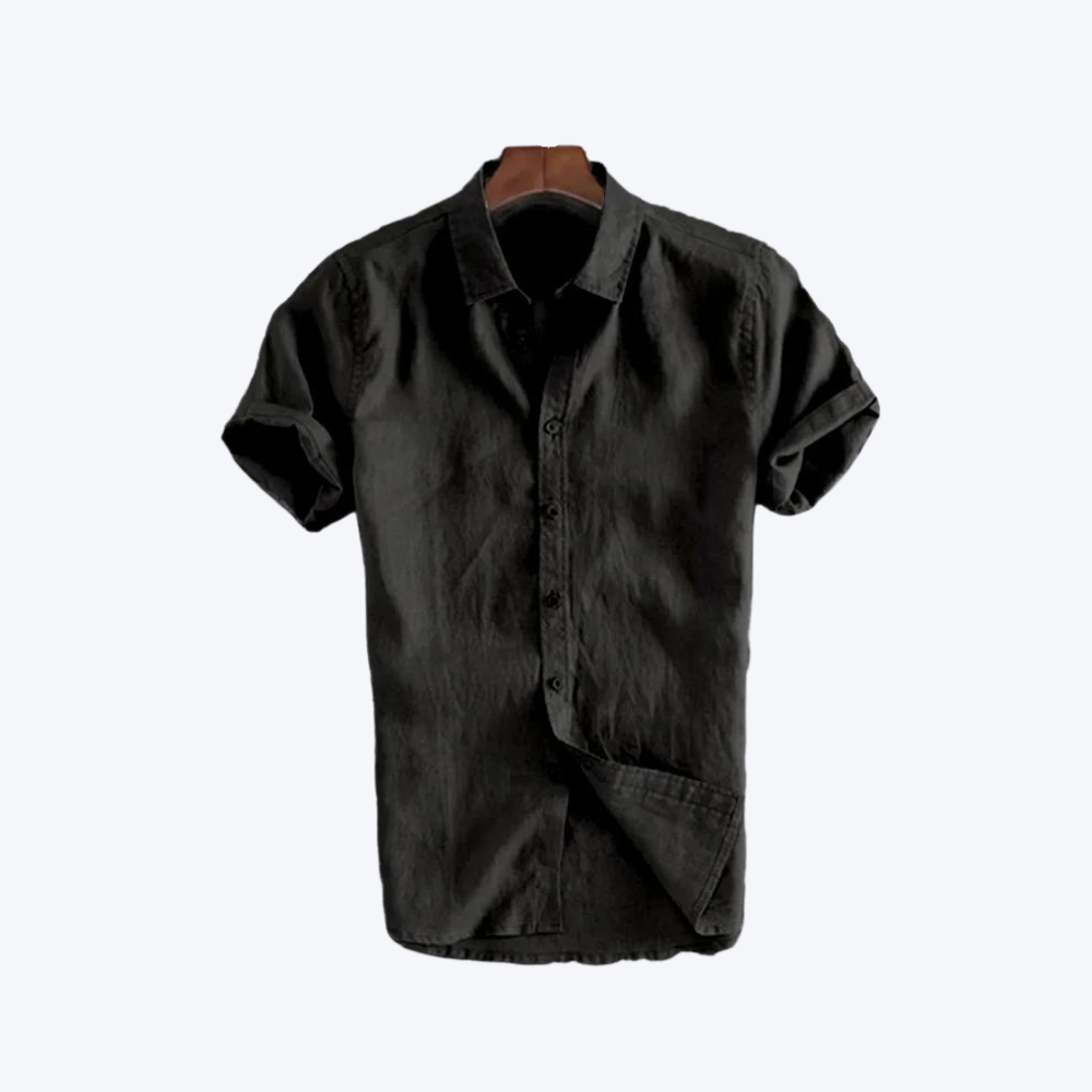 Men's Short Sleeve Linen Shirt
