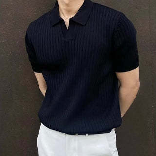 Casual V-Neck Polo Shirt