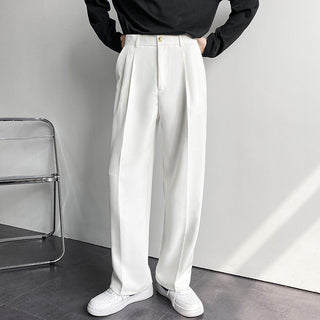 Casual Tailored Loose-Fit Pants