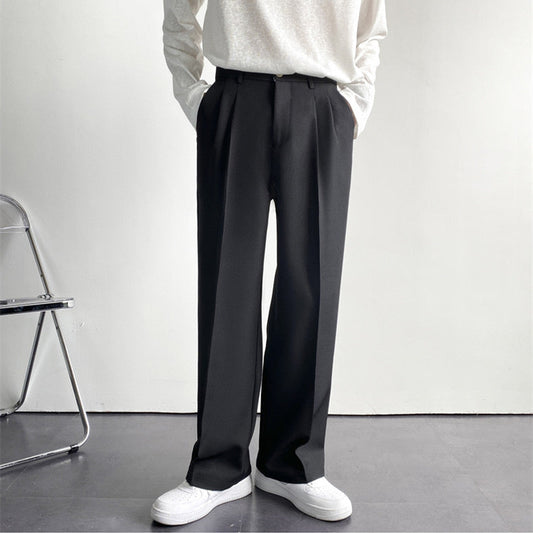 Casual Tailored Loose-Fit Pants