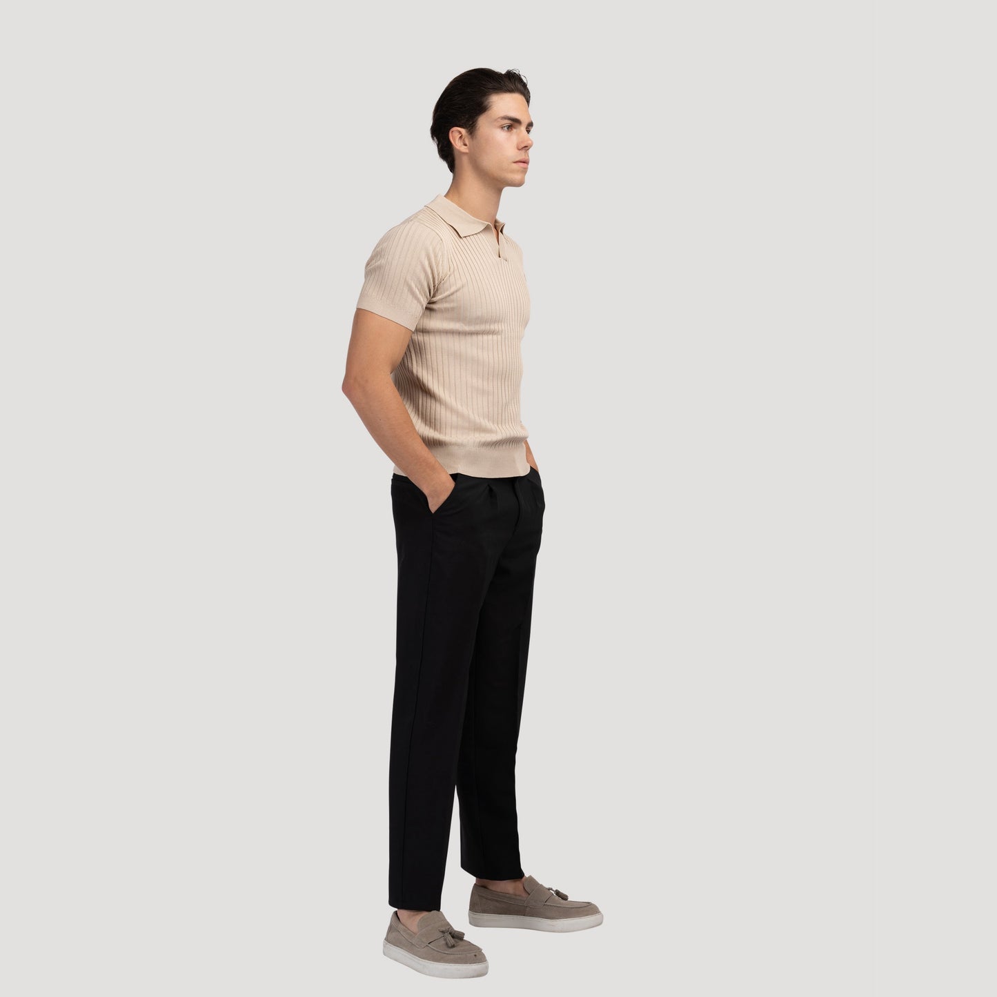 Casual V-Neck Polo Shirt