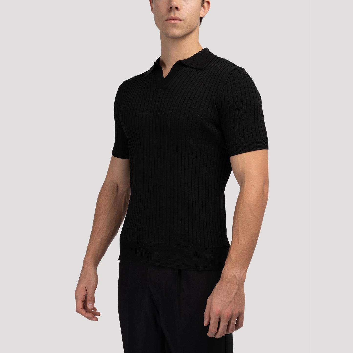Casual V-Neck Polo Shirt