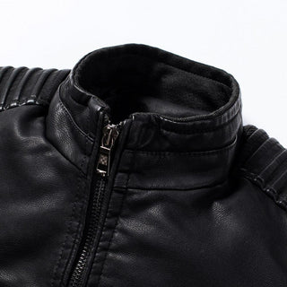 Leather Slim Vintage Jacket