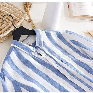 Copenhagen Casual Striped Shirt with Pockets and Buttons
