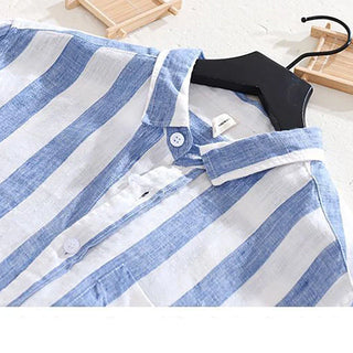 Copenhagen Casual Striped Shirt with Pockets and Buttons