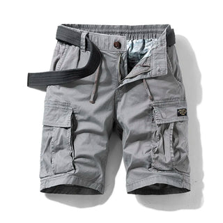 Elastic Waist Shorts with Belt John Capri