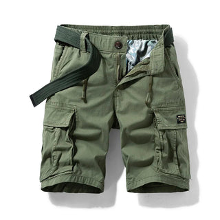 Elastic Waist Shorts with Belt John Capri